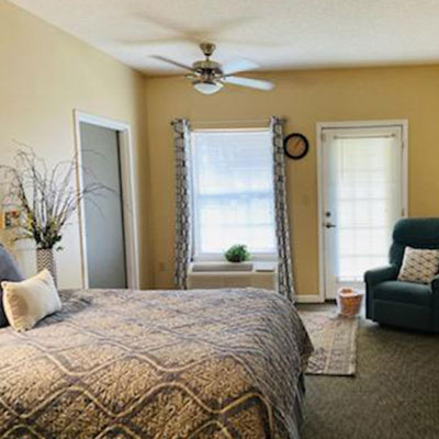 Bedroom setup at The Landings of Douglas